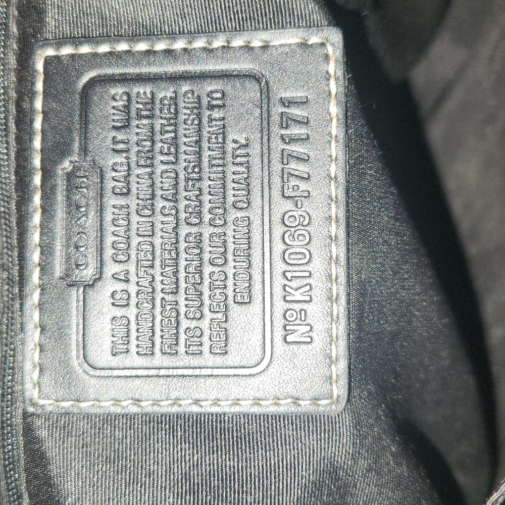 Coach Black Leather Bag - Picture 3 of 4